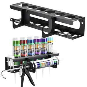 Caulking Tube and Caulking Gun Holder, Caulking Gun Storage Rack with Horizontally Base, Sealant Organizer for Garage and Workspace, Tool Kit