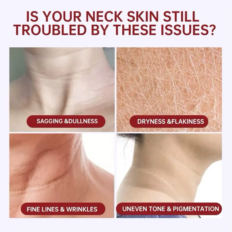 Neck & Chin Tightening Cream with Cooling Roller - Lift, Firm & Reduce Wrinkles Fast - Smooth, Body Care 5