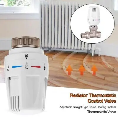 3PCS Thermostatic Radiator Head for Heating Systems 3