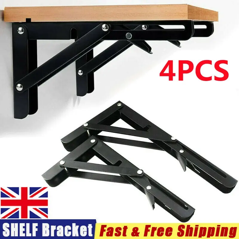 2/4pcs Folding Bracket For Table Shelf Camper Van Motor Home Caravan Accessories 0
