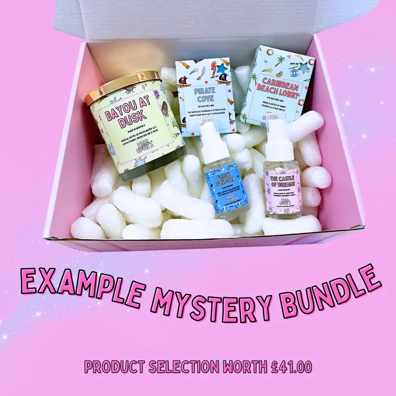 Magical Mystery Bundle - Candle, Wax Melt Bars, Room Mists - Wish Upon A Candle Co 1