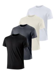 Men's Letter Print Round Neck Tee, Loose Casual Short Sleeve T-shirt for Summer, Men's Top for Daily Wear
