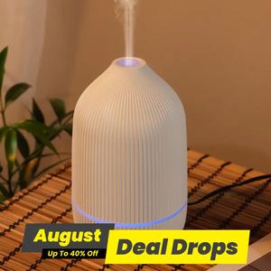 USB Powered Ultrasonic Flavored Humidifier, 7-Color LED Lights Humidifier Flavored Air Diffuser, Mini Humidifiers, Air Humidifier Portable for Home Office, Desk Essential Oil Diffuser, Air Purifier for Home, Gifts, Home Desktop Humidifier