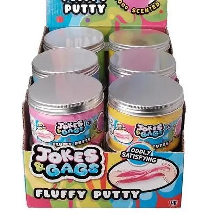 Fluffy Putty Kids Oddly Satisfying Fluffy Putty - Pack Of 4 - A Scented, Soft, And Non-Sticky Toy Designed For Stress Relief And Play 1