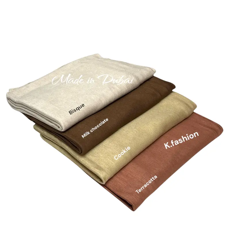 PREMIUM QUALITY DUBAI JERSEY HIJAB SCARF SHAWL STRETCHY MAXI LYCRA WRAP PLAIN 8