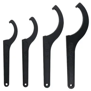 4x Heavy Duty Metal Motorcycle Shock Absorber C Spanner Wrench Bike Repair Tool 2