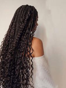 32inch Long Coily Synthetic Lace Front Braided Hair Wig, Glueless Lace Frontal Wigs, Boho Braids for Summer Accessories 2024, Natural Looking Rope Twist Braids, Hair Wigs for Daily & Cosplay, Synthetic Curly Wigs, Synthetic Fiber Wigs, Afro Wigs