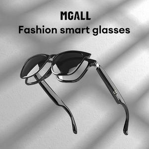 MGALL C08 Wearable Smart Glasses, Bluetooth Compatible Earbud Headphone for Music & Calls, Durable Electronic Audio Glasses, Creative Sports Headset