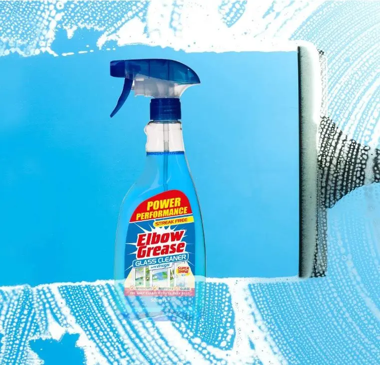 Grease Glass Cleaner with Vinegar for Windows and Mirrors, 500 ml - Window Cleaning Equipment (Pack of 1) 4