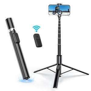 70 Inch Selfie Stick Tripod, 360° Rotation Selfie Stick, Bluetooth-compatible Remote Control Phone Tripod for Vlog & Travel, Smartphone Camera Accessories