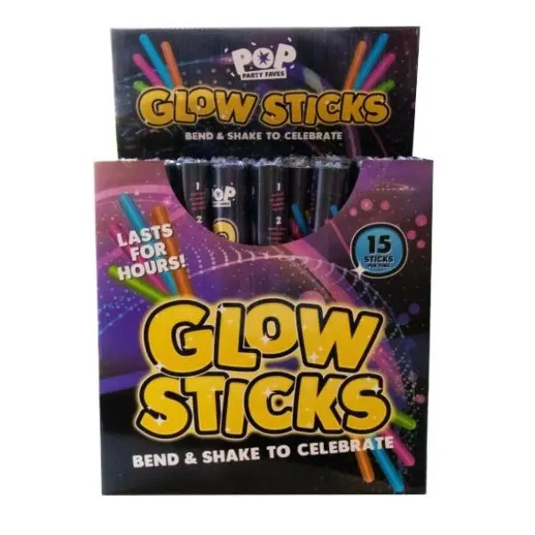 Neon Glow Sticks - 15 Pack