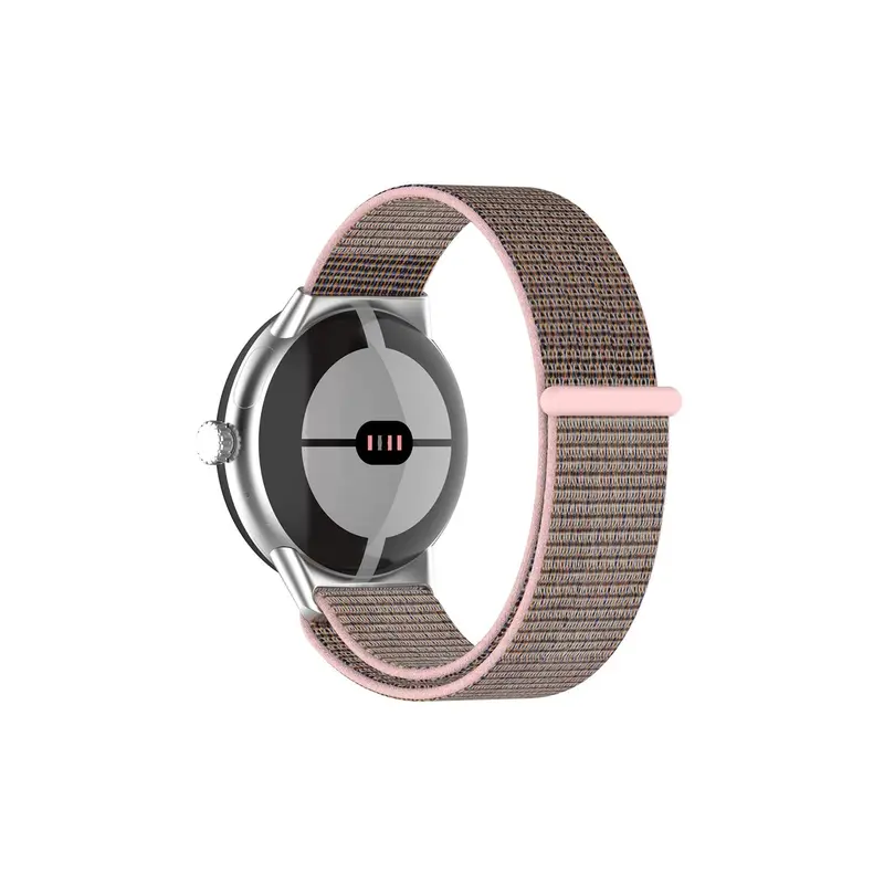 Google Pixel Style Nylon Pink Watch Strap 0