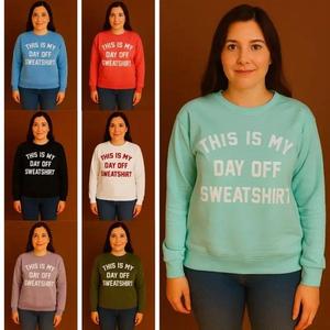 Findfashion Women's Designer This Is My Day Off Sweatshirt Slogan Ladies Jumper Sweatshirt Top