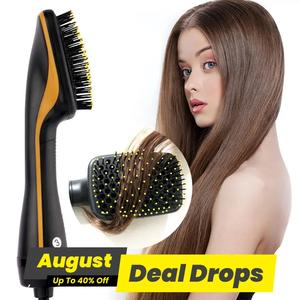 Multifunctional Hot Air Brush, 1 Box Automatic Hair Straightener, Negative Ion Hot Air Comb, Professional Hair Styling Tool for Home & Salon Use, Durable
