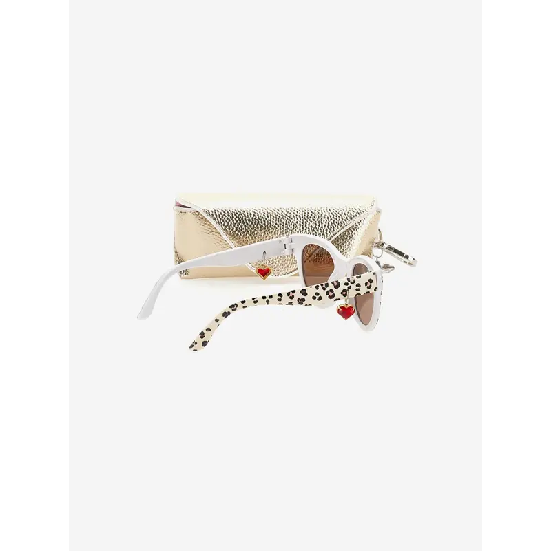 Girls Leopard Sunglasses With Case in Multicolour 3