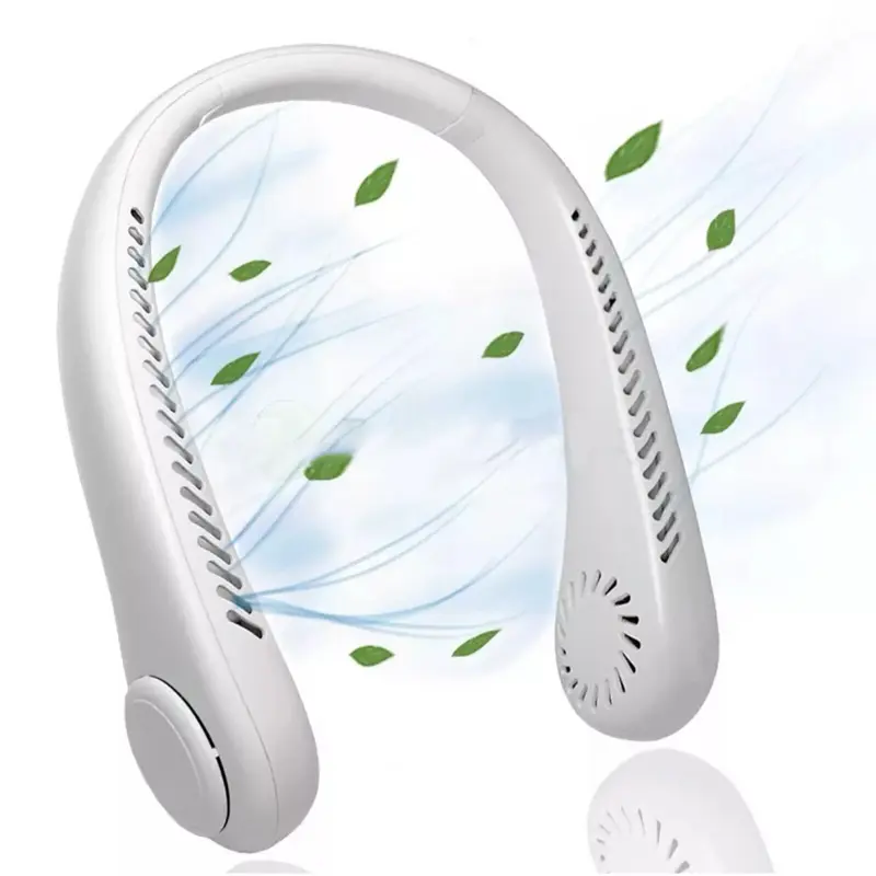 Neckband Fan Bladeless Lazy Neck Hanging Cooler USB Rechargeable Portable Fan UK