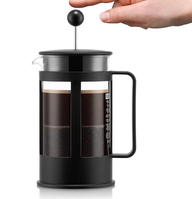 BODUM 1784-01 Kenya 4 Cup French Press Coffee Maker, Black, 0.5 l, 17 oz 4