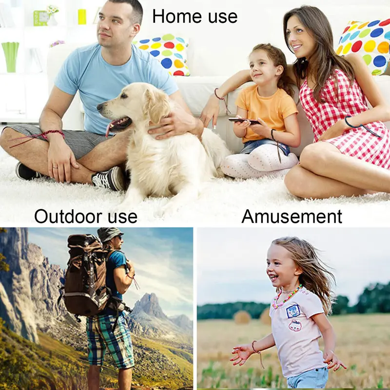 Mosquito Repellent Bracelet 12 Pack, Adjustable Leather Deet-Free Bands 4