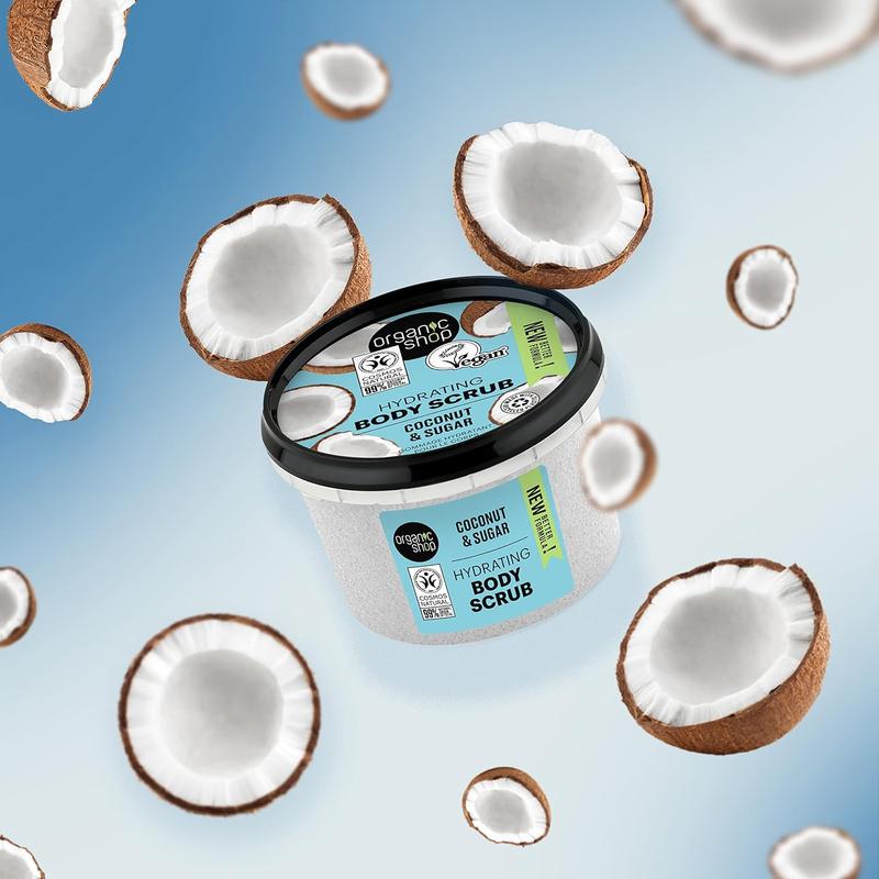 Organic Shop 250ml Body Scrub Hydrating Coconut 3