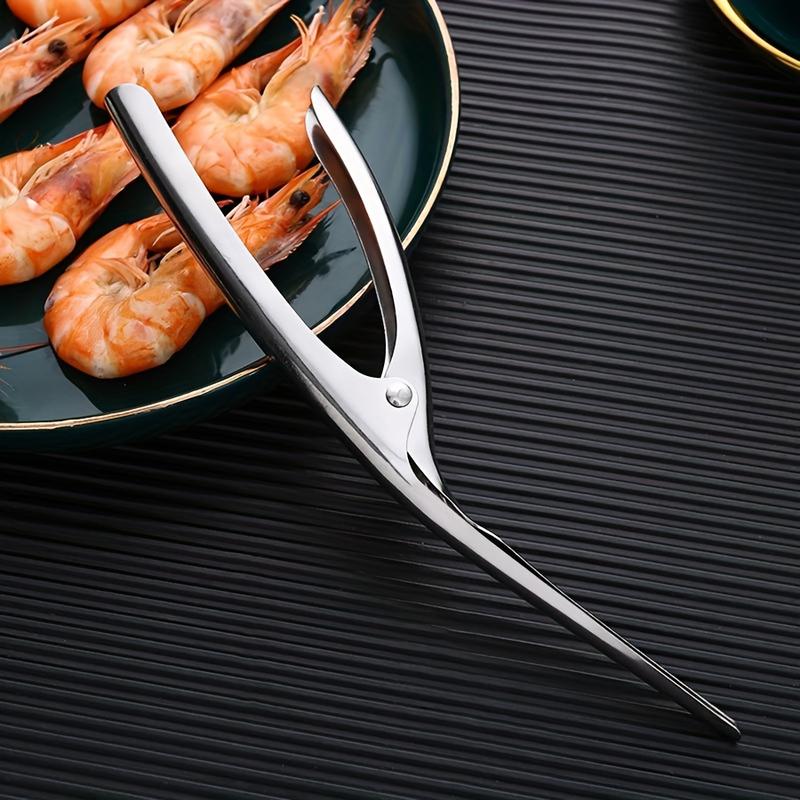 1pc Stainless Steel Shrimp Deveiner Tool - Ergonomic Handle, Efficient Seafood Prep for Easy Shelling & Cleaning, Kitchen Gadget 7