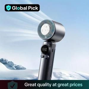 Portable Handheld Fan, High Speed 4000mAh Ice Cold Fan, Outdoor Portable Mini Tabletop Fan, Summer Quick Cooling Fan, Party Small Gift for Friend, Wearable Personal Fan