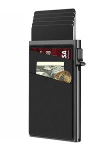 Summer Outfits 2024 Aluminum Alloy Card Holder, Purse Trends 2024 Portable Automatic Pop-up Card Holder, Rfid Blocking Card Holder