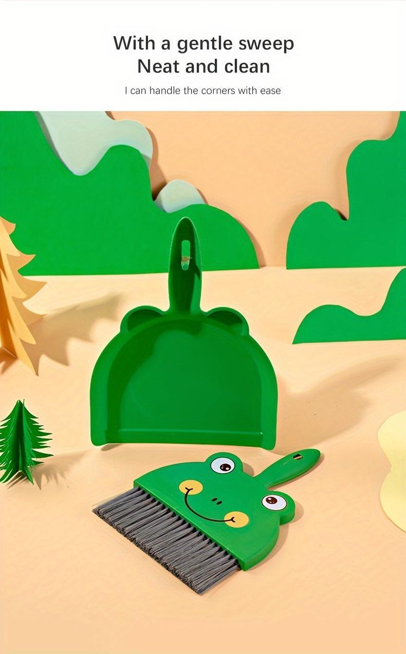 Product Introduction of 【SHARIFAN】  Desktop Small Broom and Dustpan Set for Cleaning Living Room Countertops, Household, Children, Students, Pets, Small Broom 1 Set 1 Broom + 1 Dustpan 1