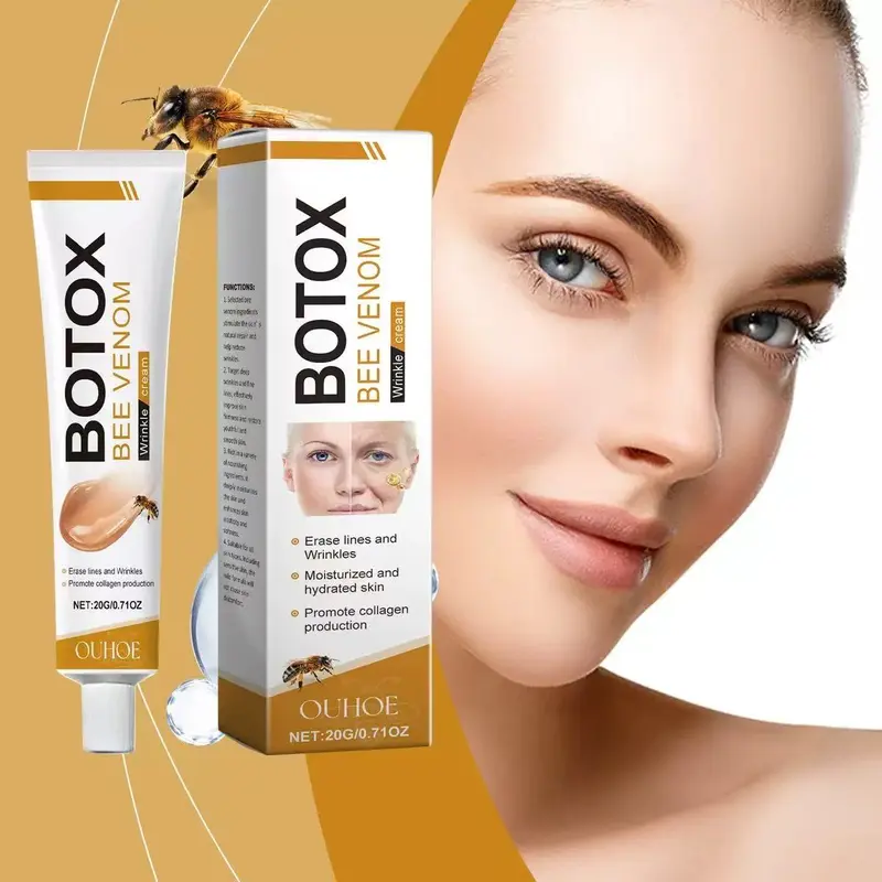 Botulinum toxin bee venom cream wrinkles firming, moisturizing, lifting and restoring all skin types, anti-aging bee venom cream, face cream moisturizing agent 0