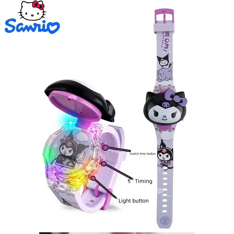 Kawaii Sanrio Kuromi Watch – Cute Cinnamoroll & Hello Kitty Music Silicone Strap Wrist Watch for Kids, Perfect Birthday Gift 5
