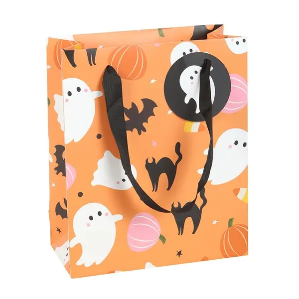 23cm Sweet and Spooky Ghost Print Gift Bag 1