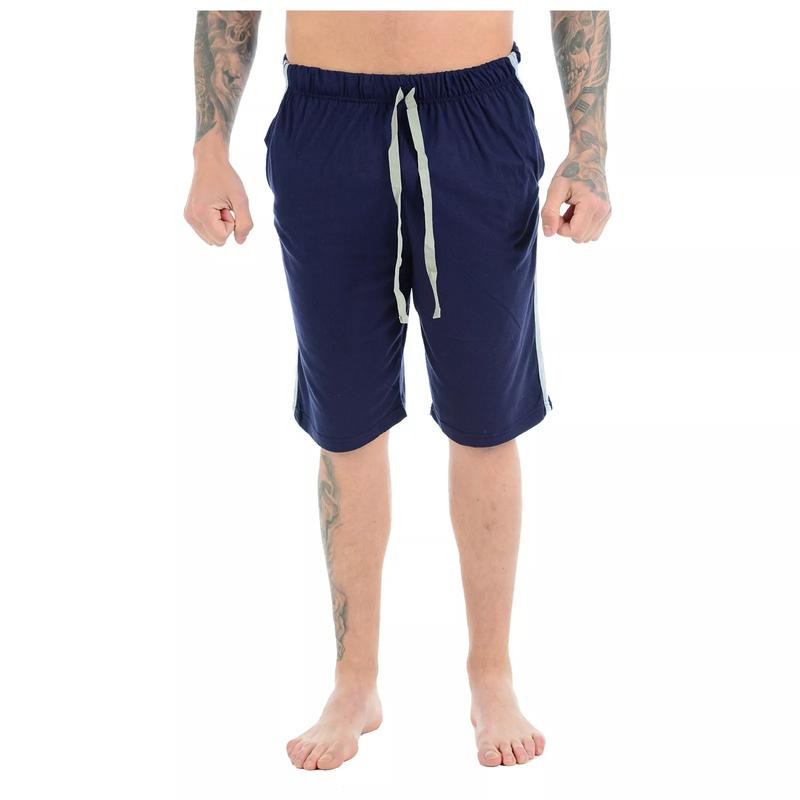 MENS CASUAL LOUNGE SHORTS POLY COTTON PJS NIGHT WEAR PYJAMAS SLEEPWEAR BOTTOMS 3