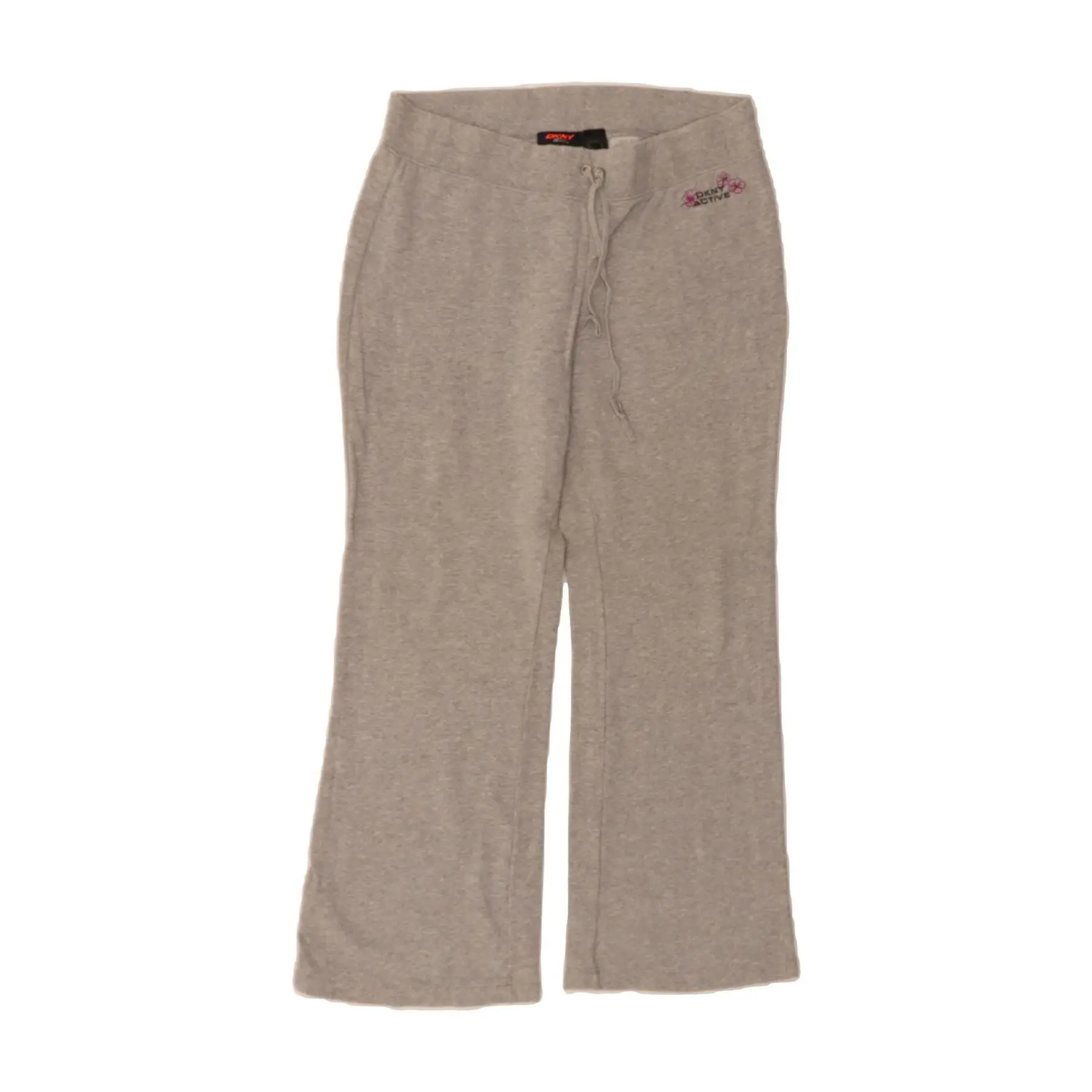Pre-Owned Vintage DKNY Womens Tracksuit Trousers UK 14 Large  Grey Cotton
