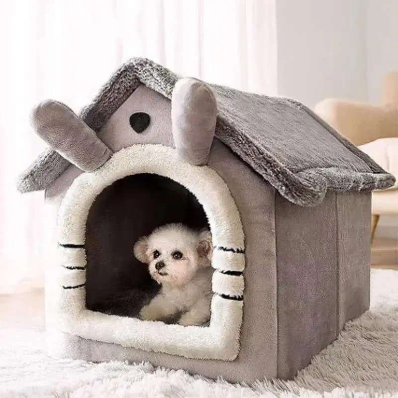 All Seasons Warm Washable Cat Dog House Indoor Soft Removable Cushion Pet Bed Kennel for Small Medium Pets Durable Pet Supplies 1
