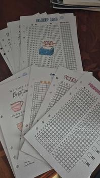 Product Review of Mental Health Bundle - Set of 8 Monthly Trackers for A5 Journal, Budget Doctor from H**s 0