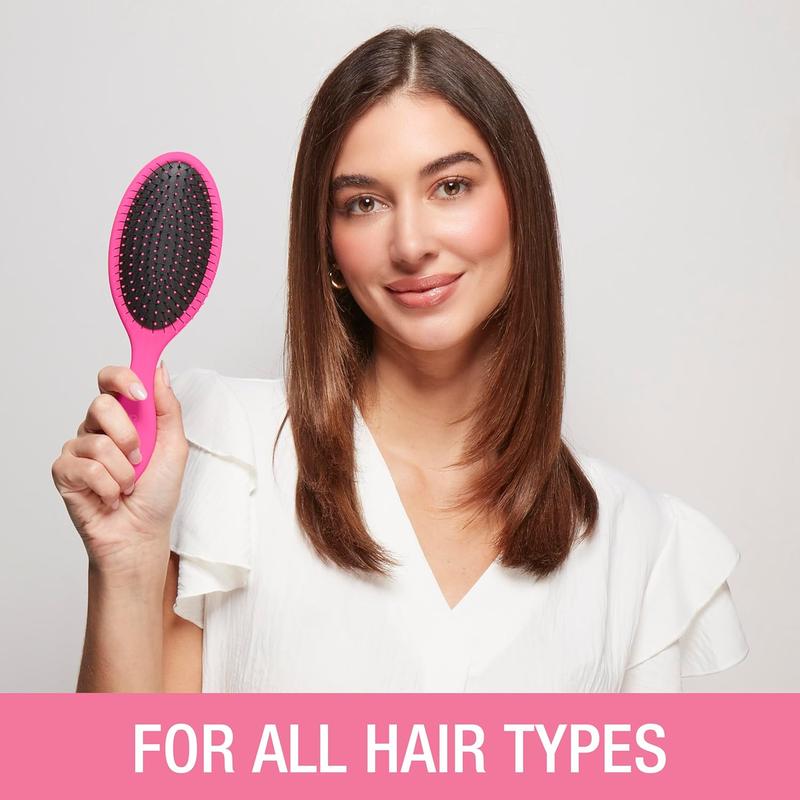 Conair Detangling Hair Brush 3PK – For Wet & Dry Hair  Ideal for All Hair Types (Blue, Pink, Gray) 1