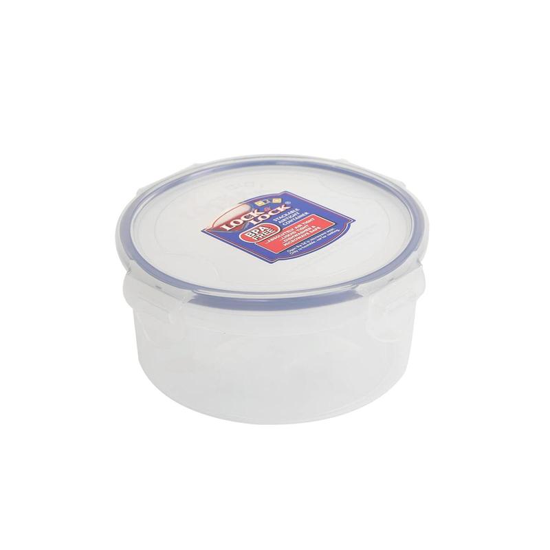 LocknLock HPL933 Round Storage Container - Clear/Blue, 600 ml (Pack of 1) 4