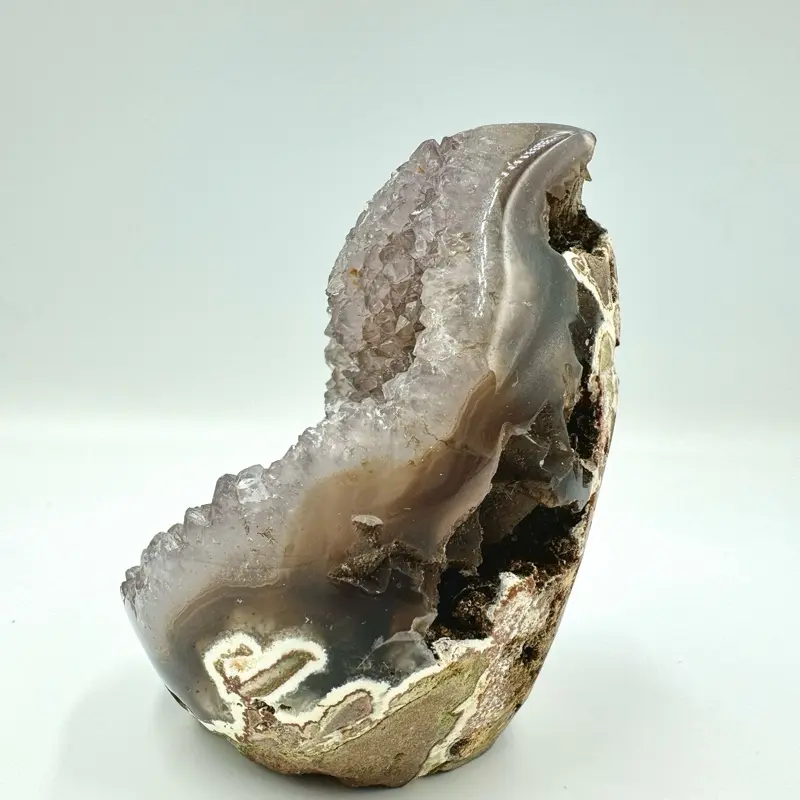 Amethyst Lace Agate Flame from Brazil - 181g 5