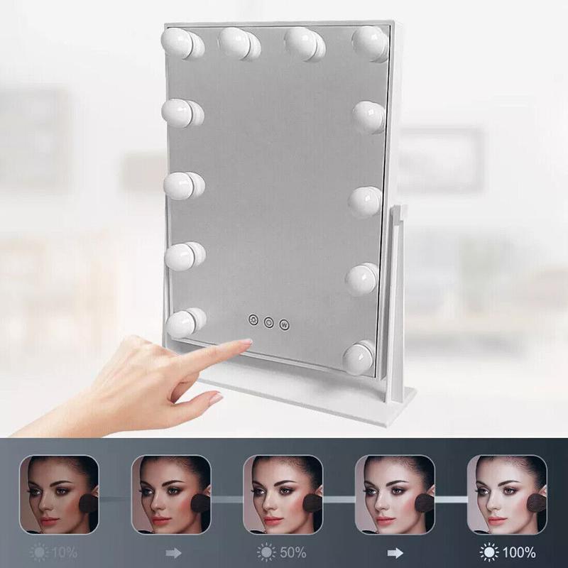 Professional Hollywood Style Vanity Mirror - 12 LED Lights with Dimmer - Glam Dressing Table Mirror for Makeup & Self Care UK 6