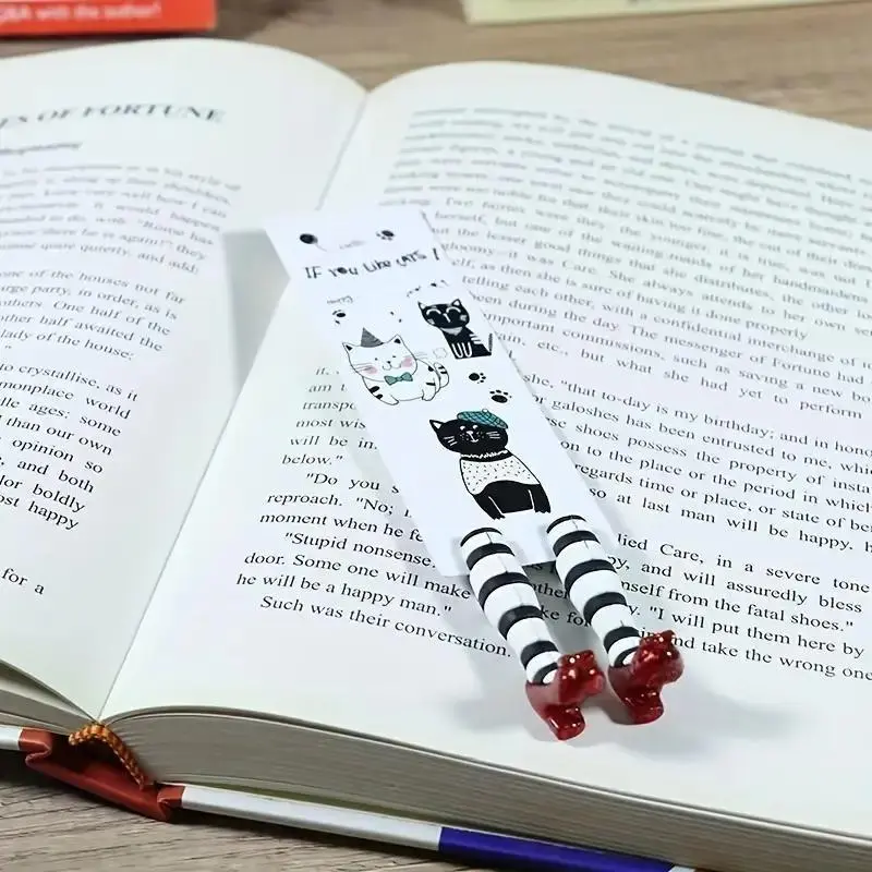 3D High Heel Shaped Bookmark, 1 Count Creative Cute Index Separator, Reading Stationery Supplies for Home School Office Library 6