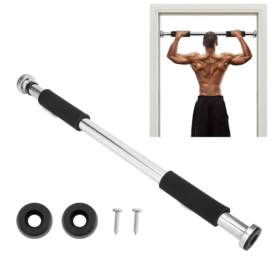 Exercise Door Gym Pull Up Chin ups bar with Padded Grip - Fitness Home Workout Training Fully Adjustable 64-100cm Heavy Duty