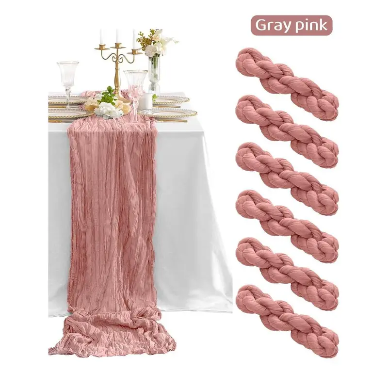 1pc Solid Color Bohemian Style Table Runner/Tablecloth For Wedding/Party/Decoration, Mother's Day/Home/Scene Decor 7