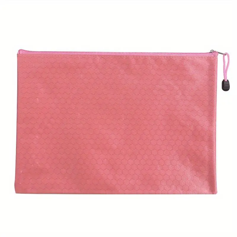 A4 document bag waterproof thickened zip bag stationery bag a4 office information bag file stationery classification tools 4