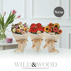 3D Flower Figurine Greeting Card – With Love & Happy Birthday Letterbox Gift Bouquet flower  bouquet letter  flower   bouqet preserve  flowers orchids valentine  card