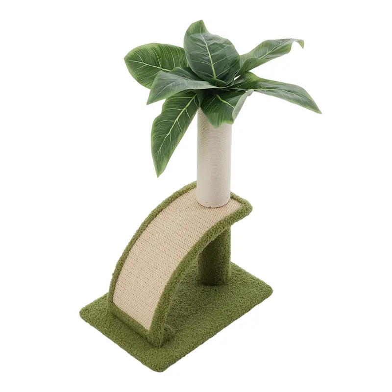 Pets Mood Green Tree Sisal Cat Sratching Post with Backscratcher 0