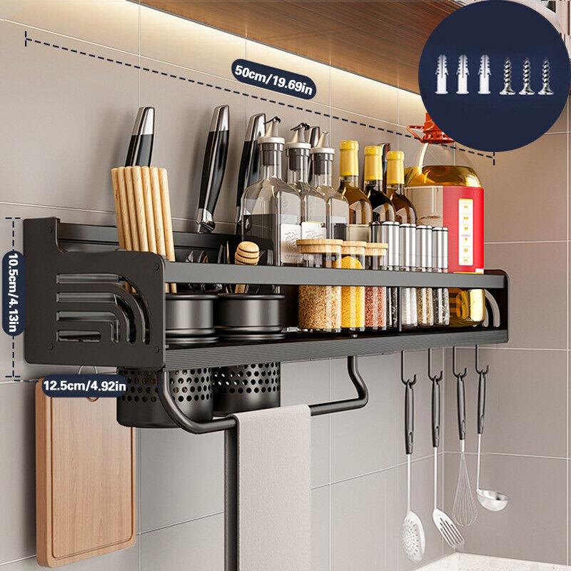 Spice Rack Wall Mounted Kitchen Organiser Spice Storage Rack Kitchen Holder 1