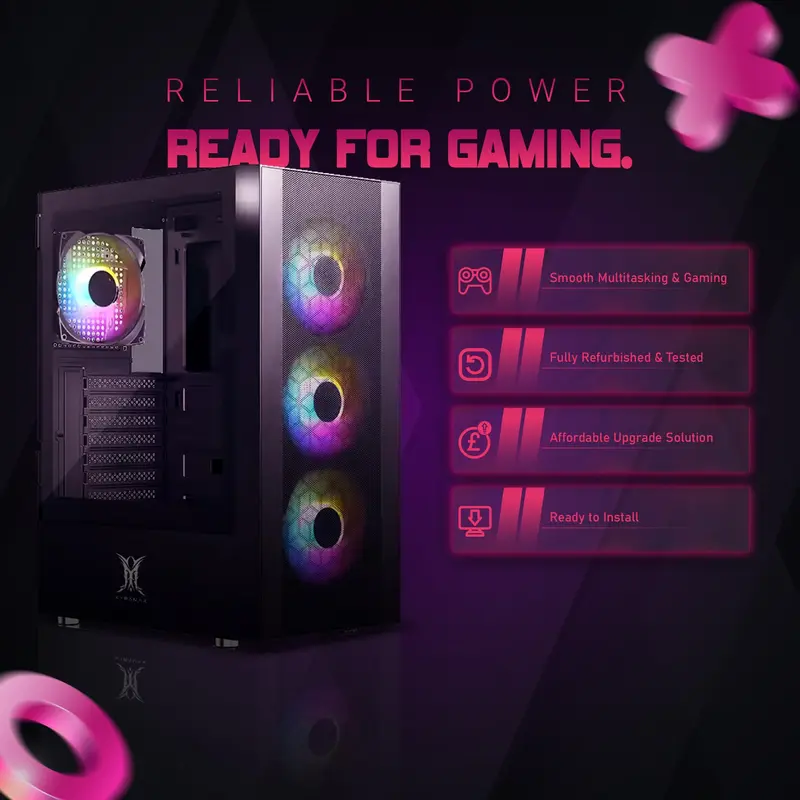 XYRAMAX Budget Gaming PC for Gamers - i5 4 Gen, 32GB Graphics RAM, 256GB SSD, 2TB HDD, 730 2GB Graphics - Gaming Desktop Tower With Cooling Fans for Stream, Edit & Multitask 1