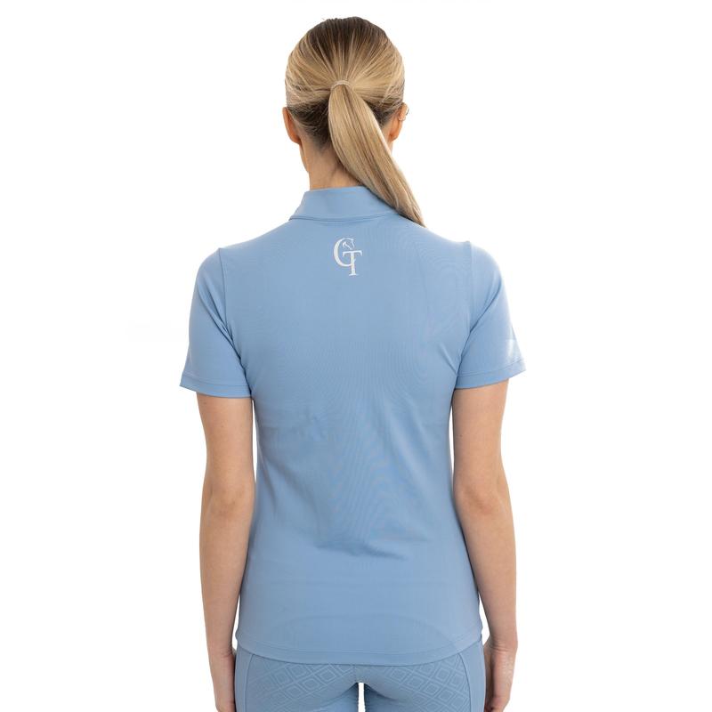 Horse Riding Base Layer Short Sleeve-Sky Blue 1