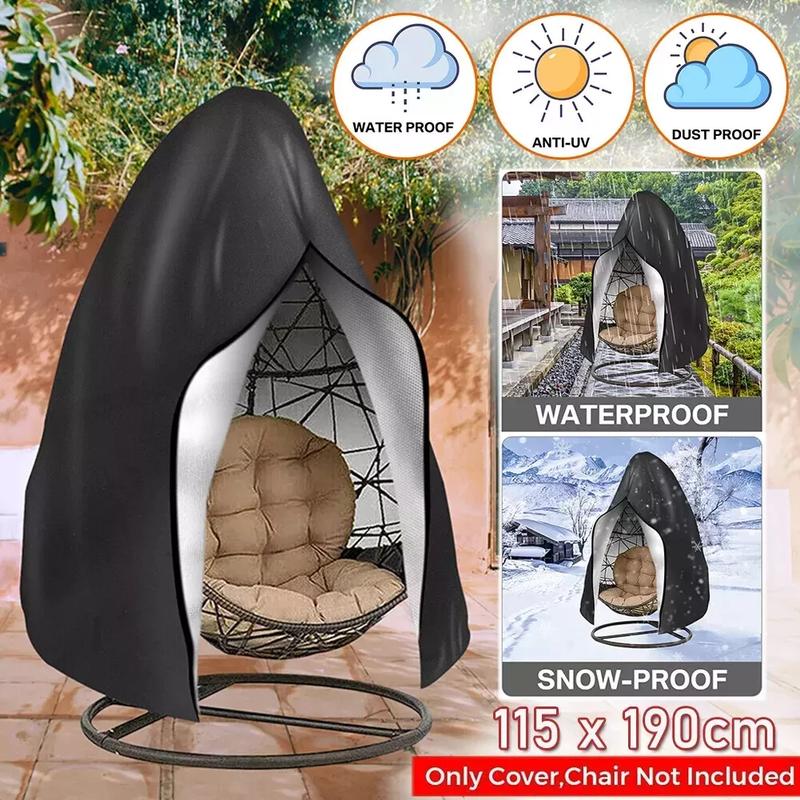 Product Introduction of Heavy Duty Hanging Swing Egg Chair Cover Garden Patio Outdoor Sun UV Waterproof 0
