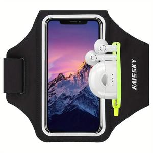 Waterproof Sports Arm Bag, Reflective Running Arm Bag, Sports Phone Holder for Outdoor Active Trail Running, Jogging, Cycling, Gym, Workout