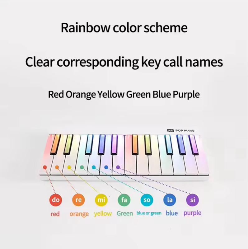 Product Introduction of Pop Piano Light Guided Teaching Keyboard 7